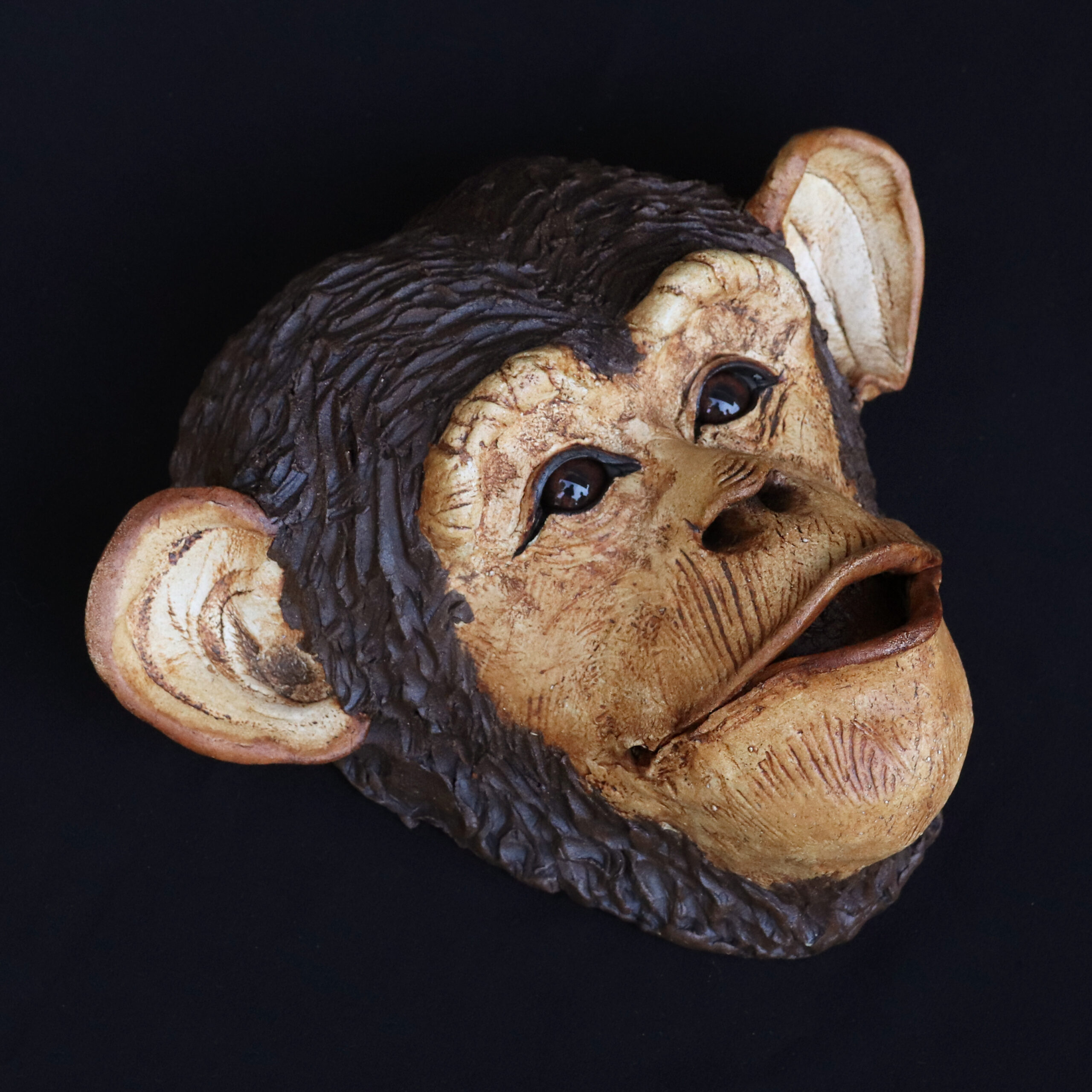 Chimpanzee Mask - artfulceramics